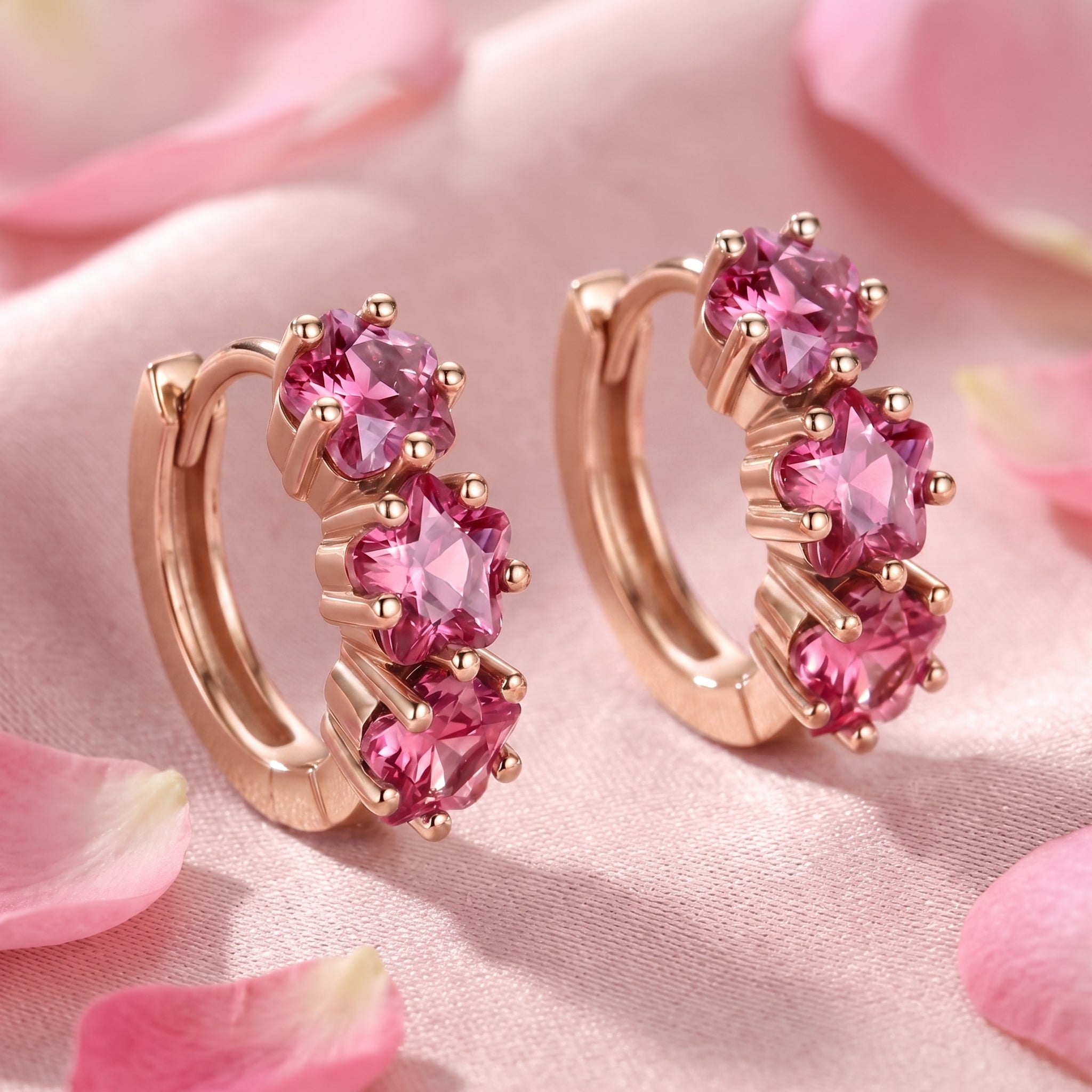 the-astrelle-star-huggies-s925-sterling-silver in rose gold finish
