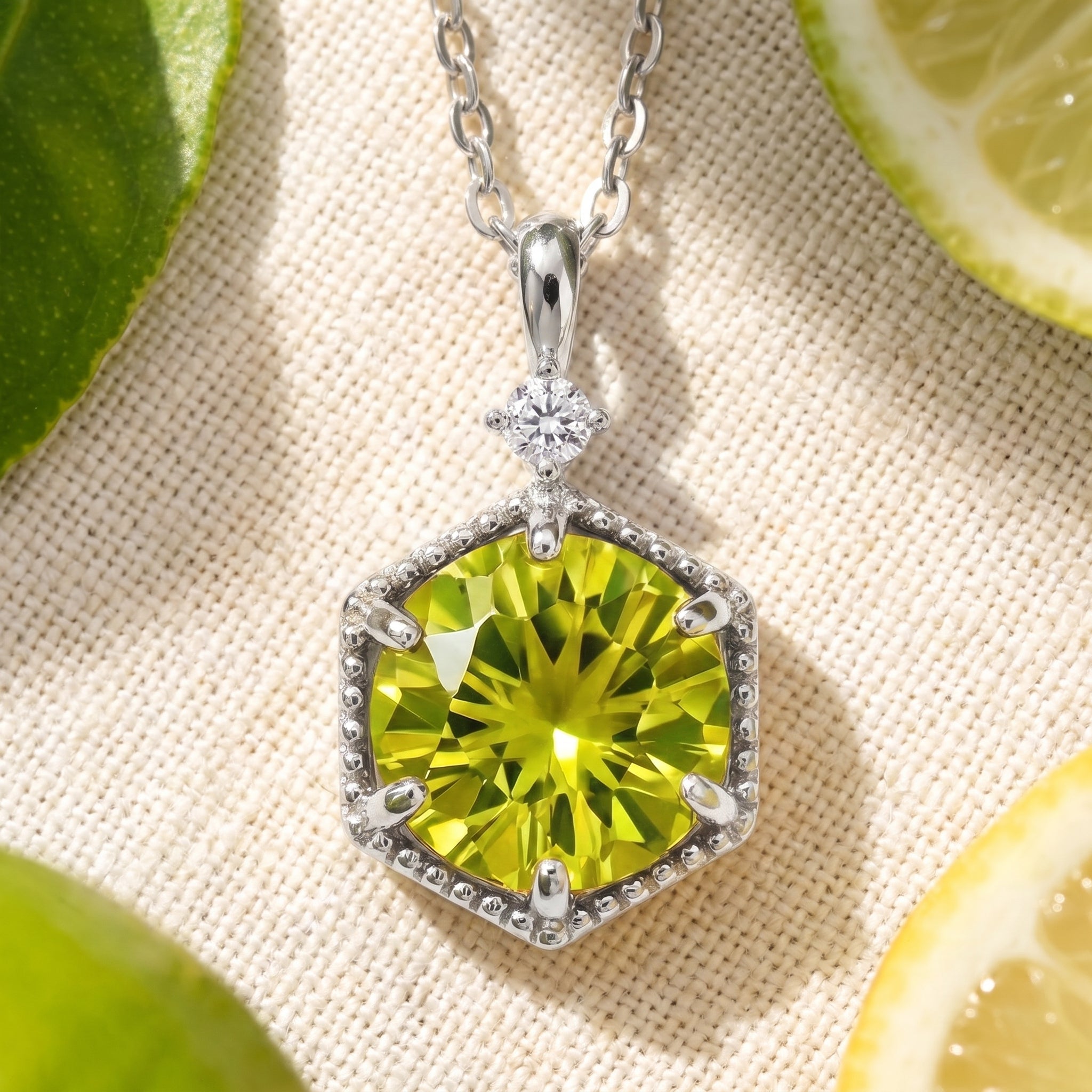 the-belenis-hex-18k-gold-vermeil in silver finish