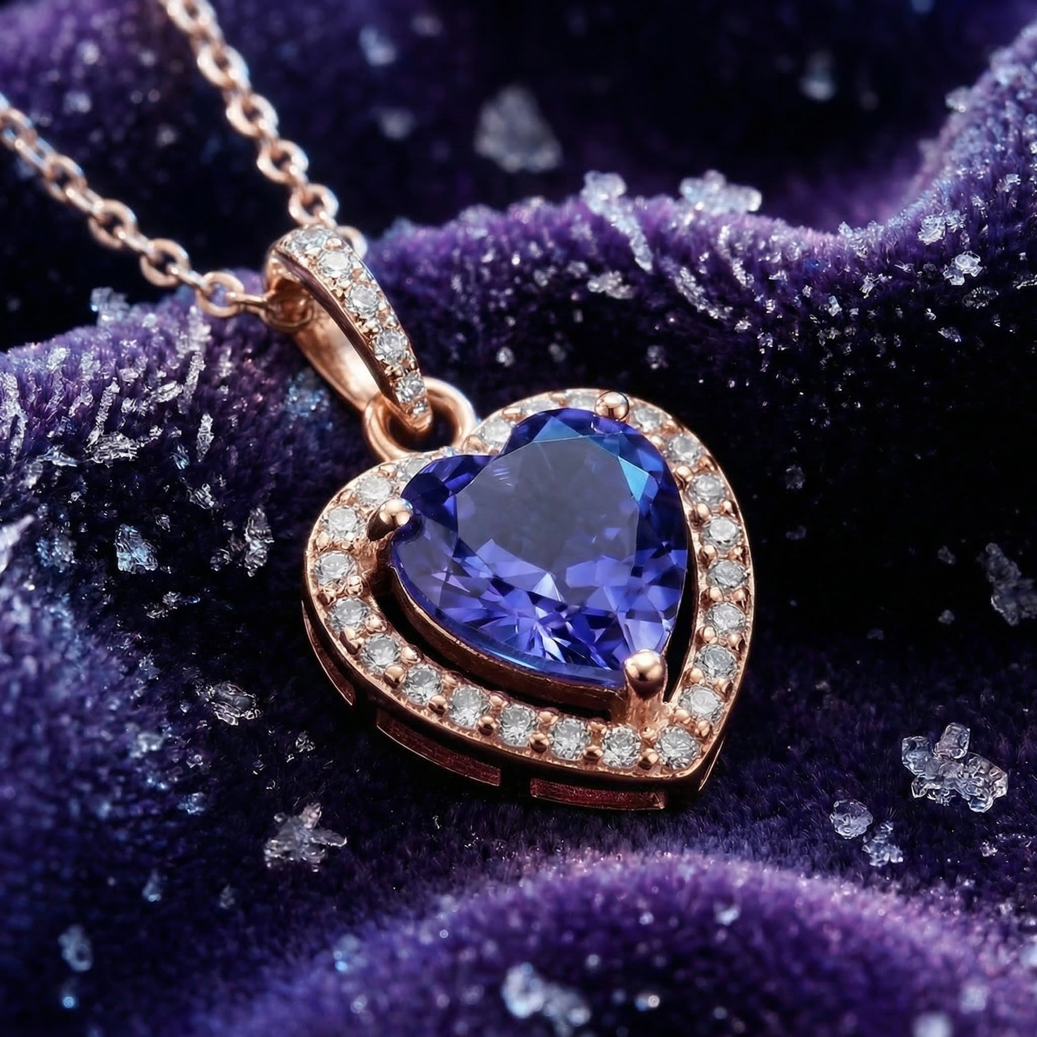 the-elenisse-heart-pendant-s925-sterling-silver in rose gold finish