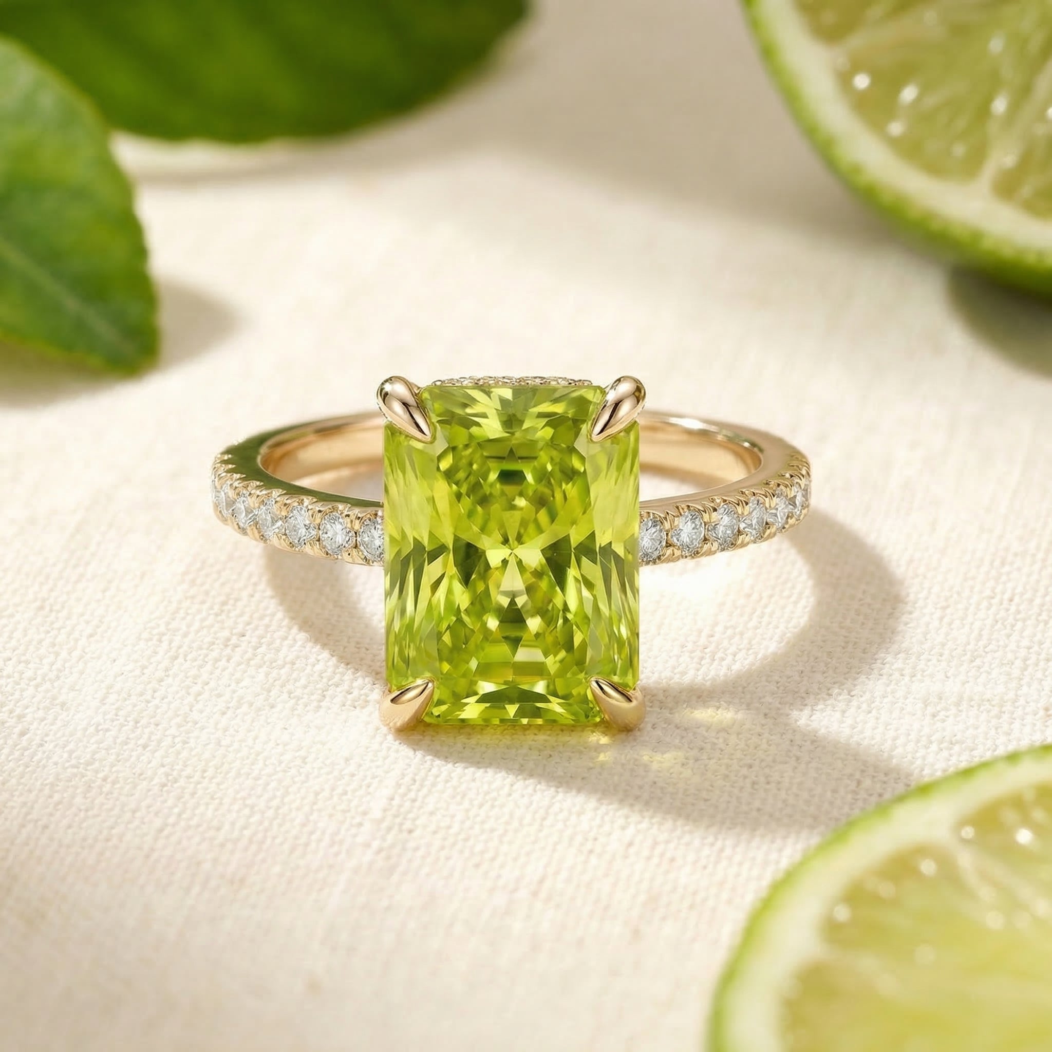 the-elianise-radiant-ring-s925-sterling-silver in gold finish