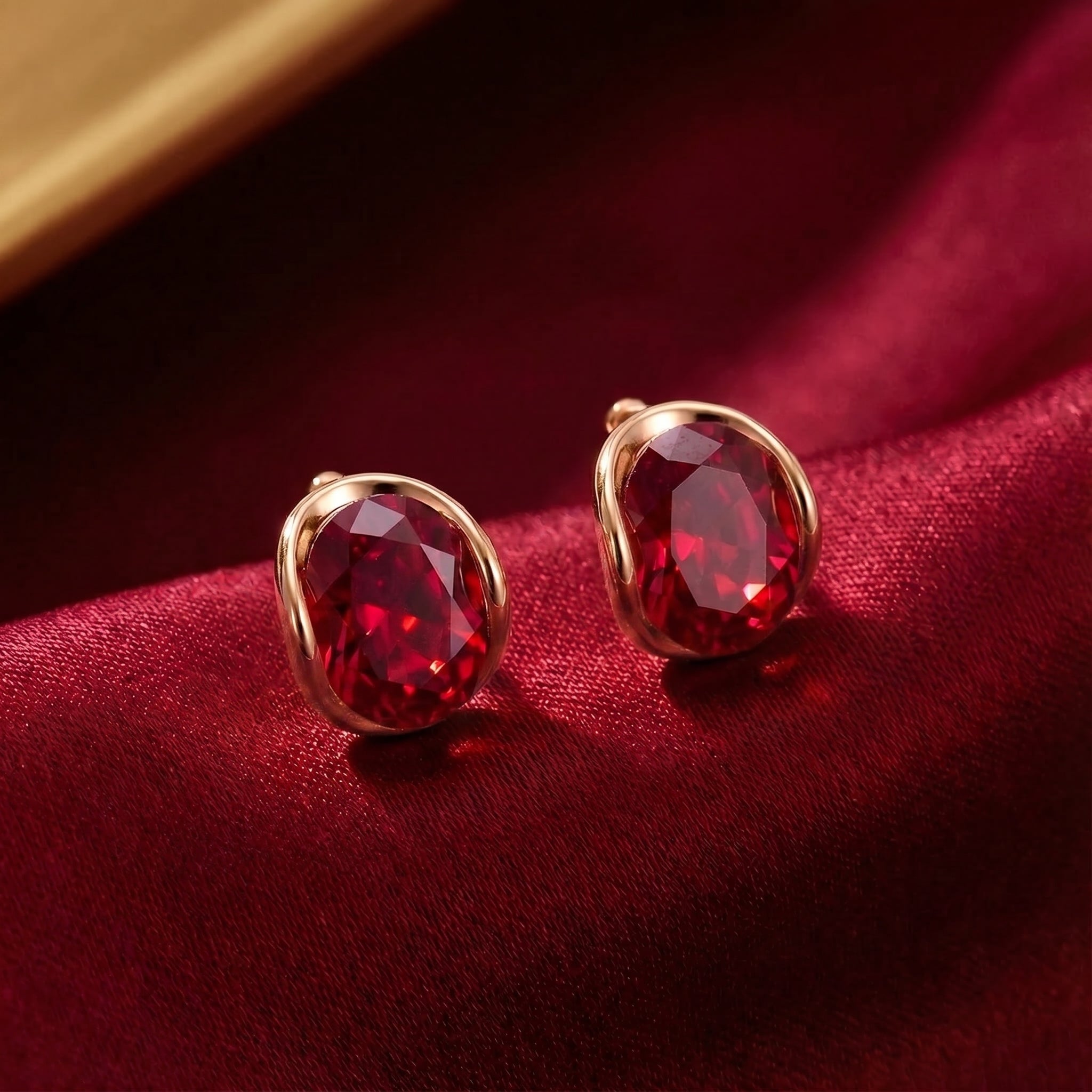 the-julara-studs-18k-gold-vermeil in rose gold finish