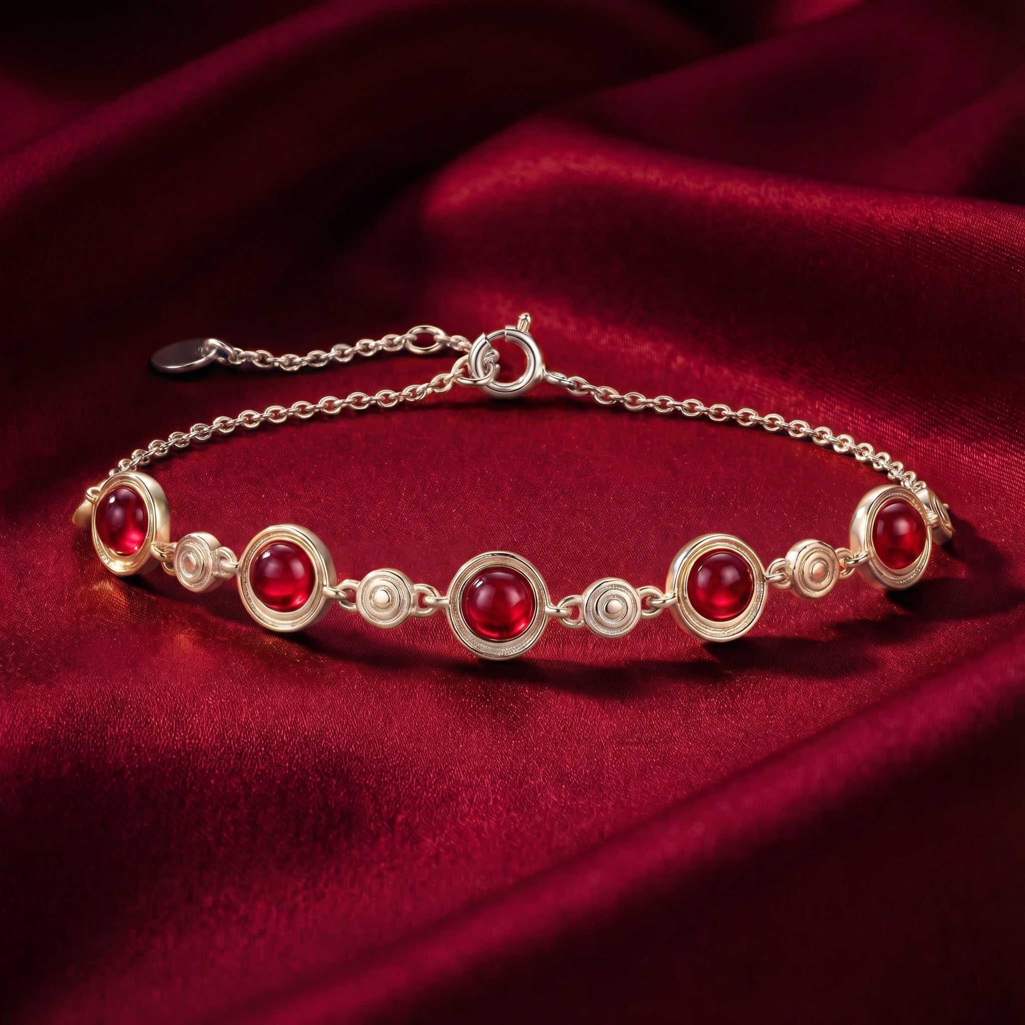 the-rosara-station-bracelet-18k-gold-vermeil in silver finish