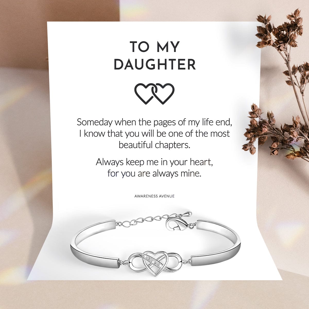Para mi hija | Pulsera "Llévame siempre en tu corazón"