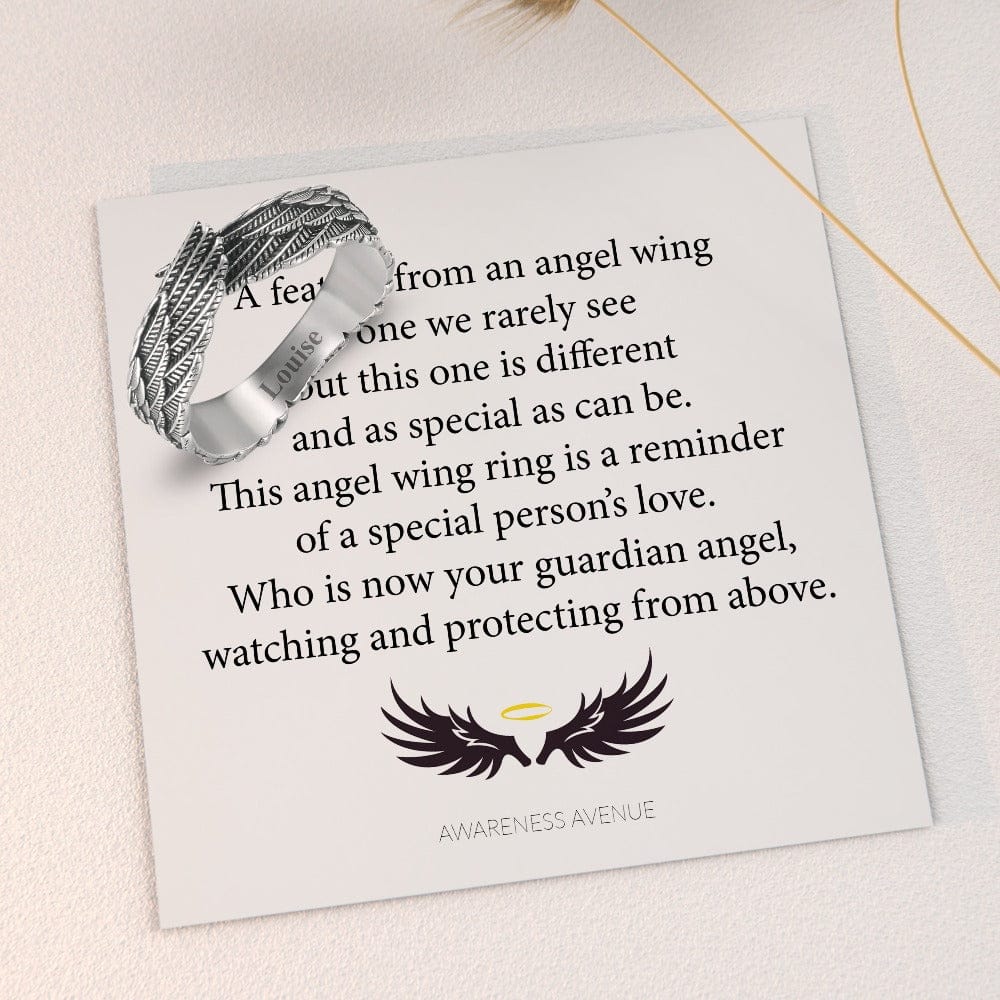 A Symbol of Love and Protection | Guardian Angel Wing Ring
